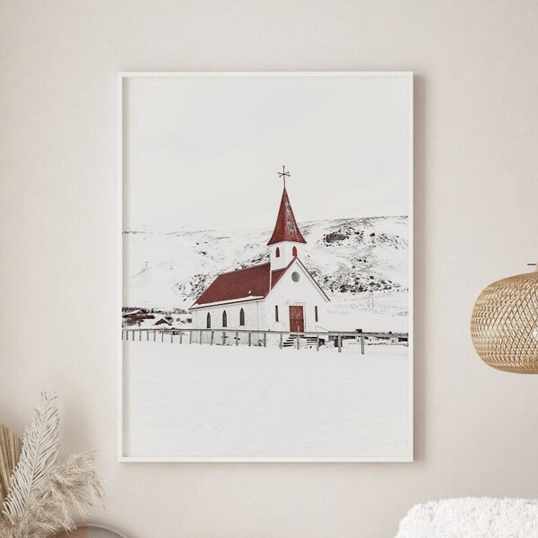 Printable Church Barn Wall Art Etsy