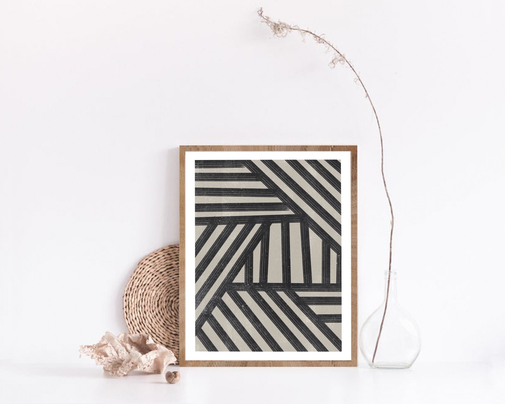Geometric Art Print Printable Wall Art Minimal Wall Decor Etsy