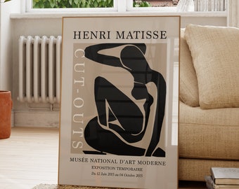 Henri Matisse Print, Aesthetic Apartment Decor, Trendy Exhibition Poster, Retro Print, Museum Print, Minimalist Poster, Modern Wall Gallery