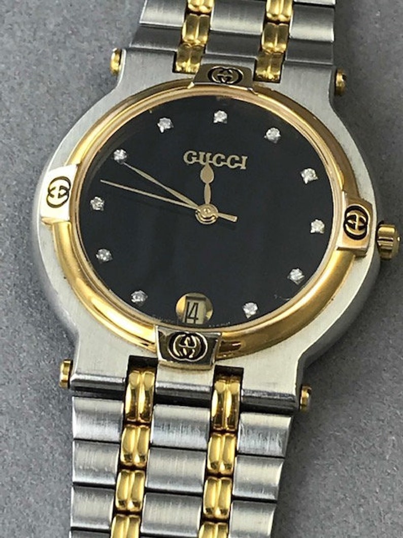 Gucci 9000M Diamond Face Watch Etsy