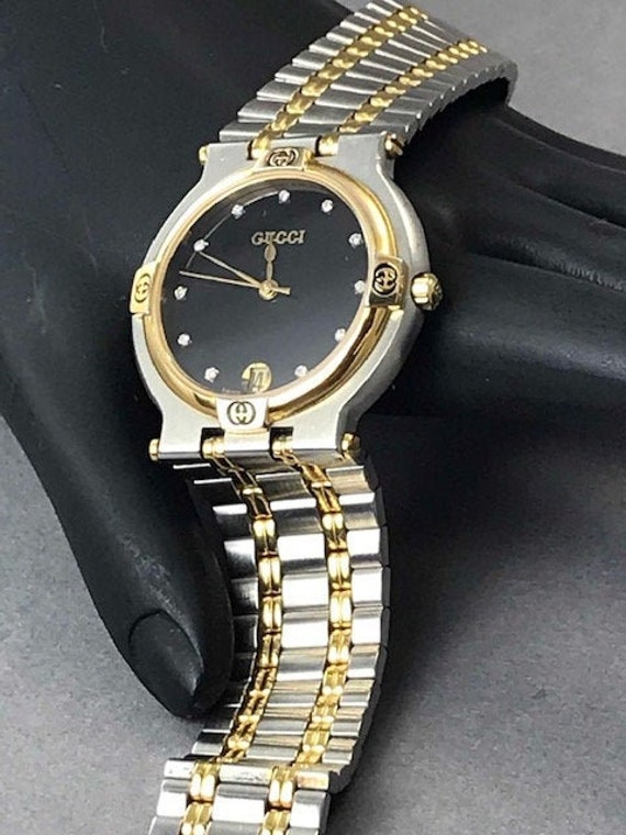 Gucci 9000M Diamond Face Watch