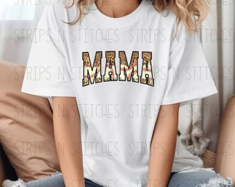 Leopard Baseball Mama | DTF Transfer, Mama DTF Print, Heat Transfer, Ready To Press, Mama Heat Transfer, Mama Shirt, Shirt Transfer, DIY