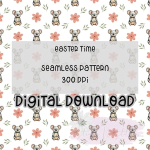 Hedgehog & Flowers  | Print your own fabric | Plaid | Seamless | Repeating Pattern | Fabric Print  | Bows Seamless | Digital Download