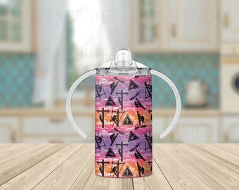 Lineman - Grow with Me Sippy Cup Tumbler, Sublimation Tumbler, Kids Tumbler, Stainless Steel Tumbler, Convertible Tumbler