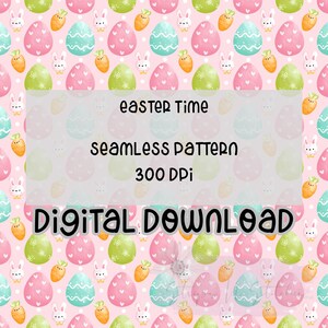 Easter Time | Print your own fabric | Plaid | Seamless | Repeating Pattern | Fabric Print | Easter | Bows Seamless | Digital Download