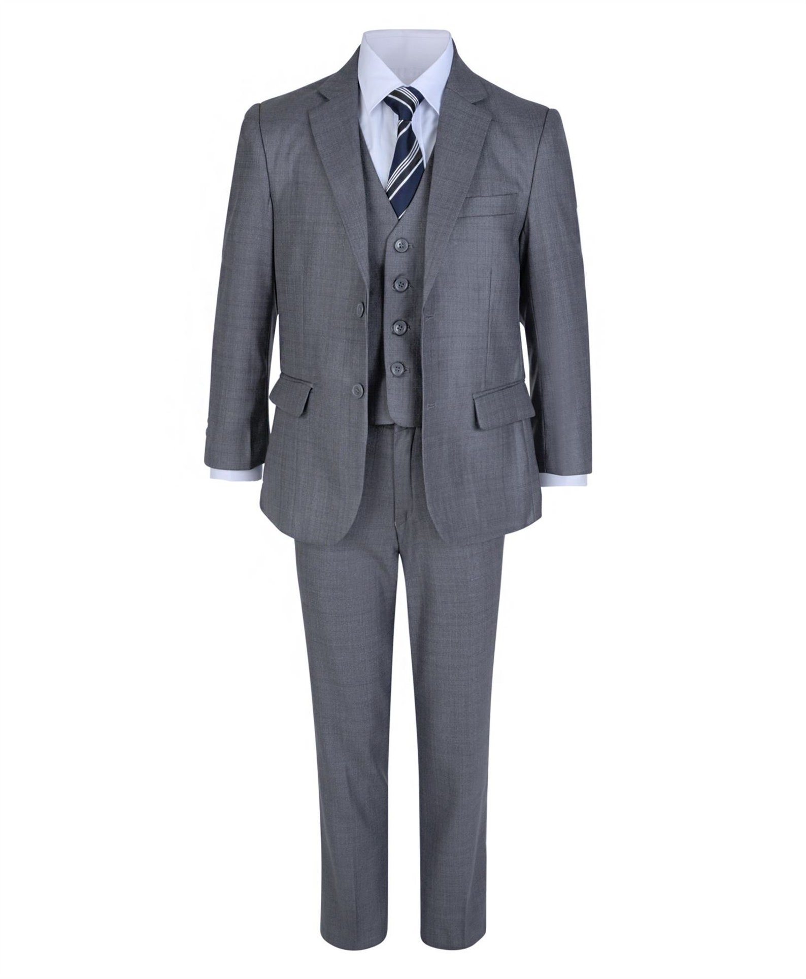 Boys Formal 5 Piece Light Grey Suit Page Boy Wedding Ages 1 Etsy
