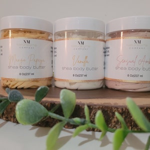 Handgemachte Körperbutter Natürliche Shea-Kakaobutter Hautfeuchtigkeitsspendend | Bio-Creme | Spa Geschenk|Körperpflege