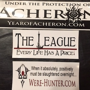 Bumper Sticker Acheron / League® / Were-Hunter / Dark-Hunters® image 2