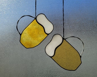 Beer Stained Glass Suncatcher Gift