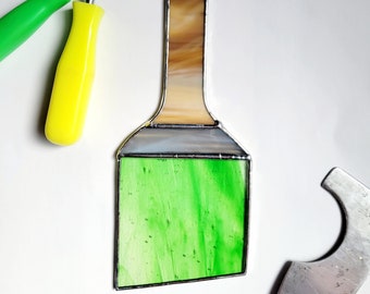 Paint brush, a Stained Glass Suncatcher Gift