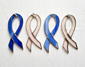 Stained Glass Awareness Support Ribbon Suncatcher Gift