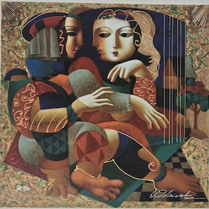 Oleg Zhivetin Limited Edition Serigraph &quot;Friends&quot; Signed