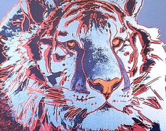 Andy Warhol - Lithograph by CMOA - &quot; Siberian  Tiger II&quot; - Plate Signed/Pencil Numbered - Great Image!