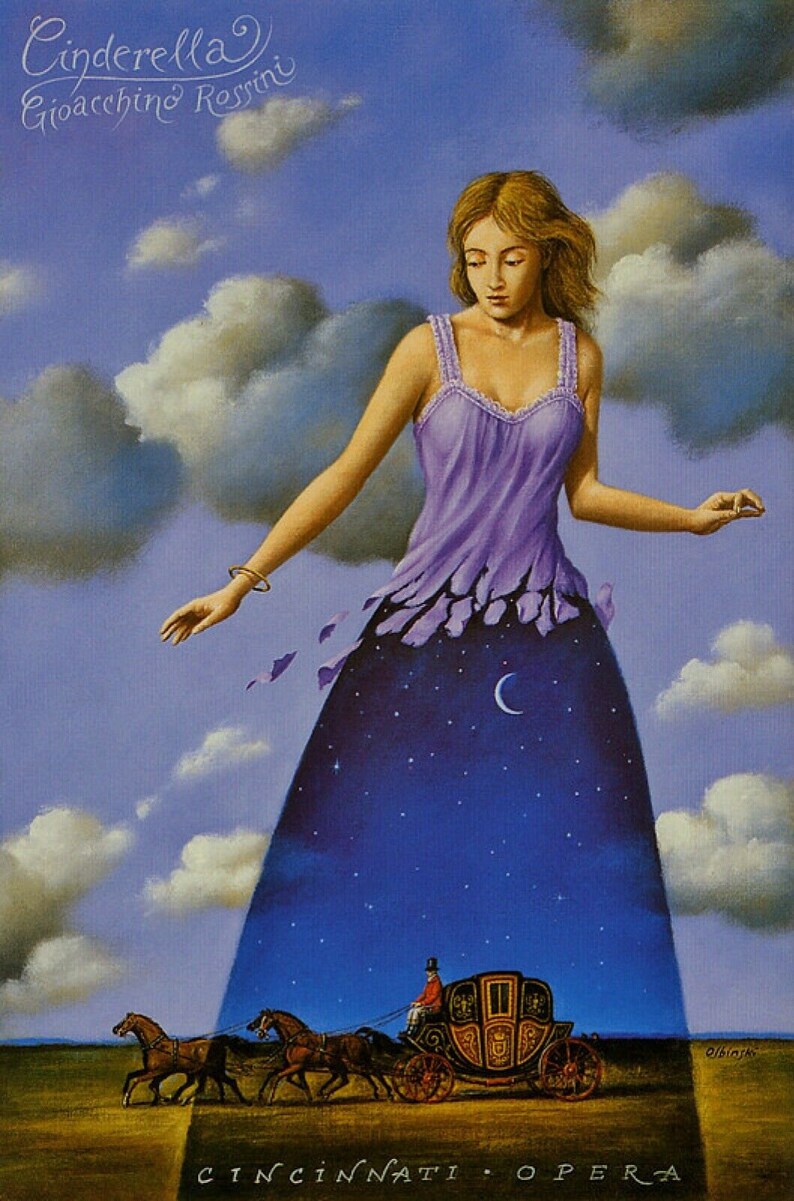 RAFAL OLBINSKI Original Poster Cinderella Great Art Opera Poster image 1