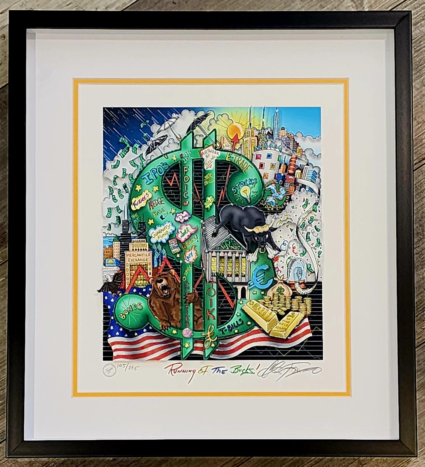 CHARLES FAZZINO 3D RIVE GAUCHE AUS 1995（Charles Fazzino