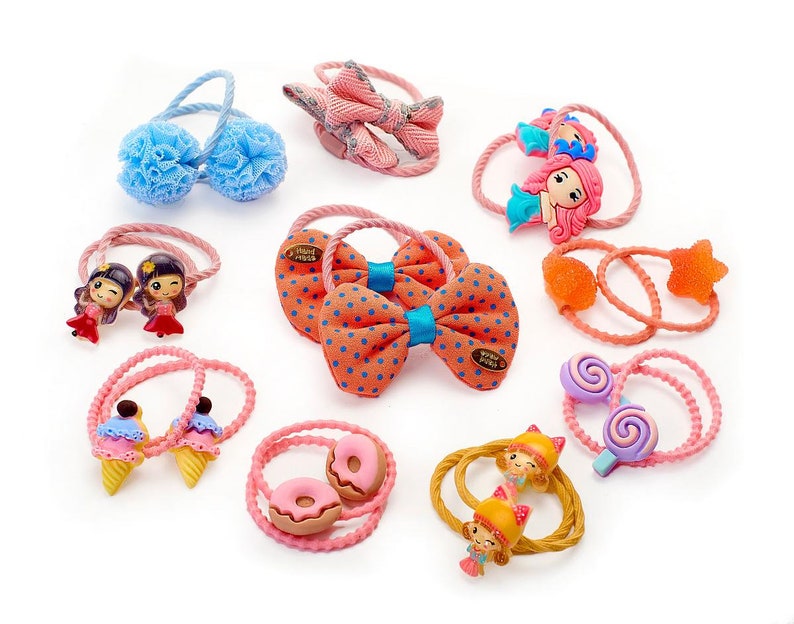 Hair Ties/clips Bundle for Little Girls Etsy