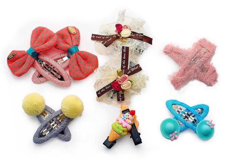 Hair Ties/clips Bundle for Little Girls Etsy