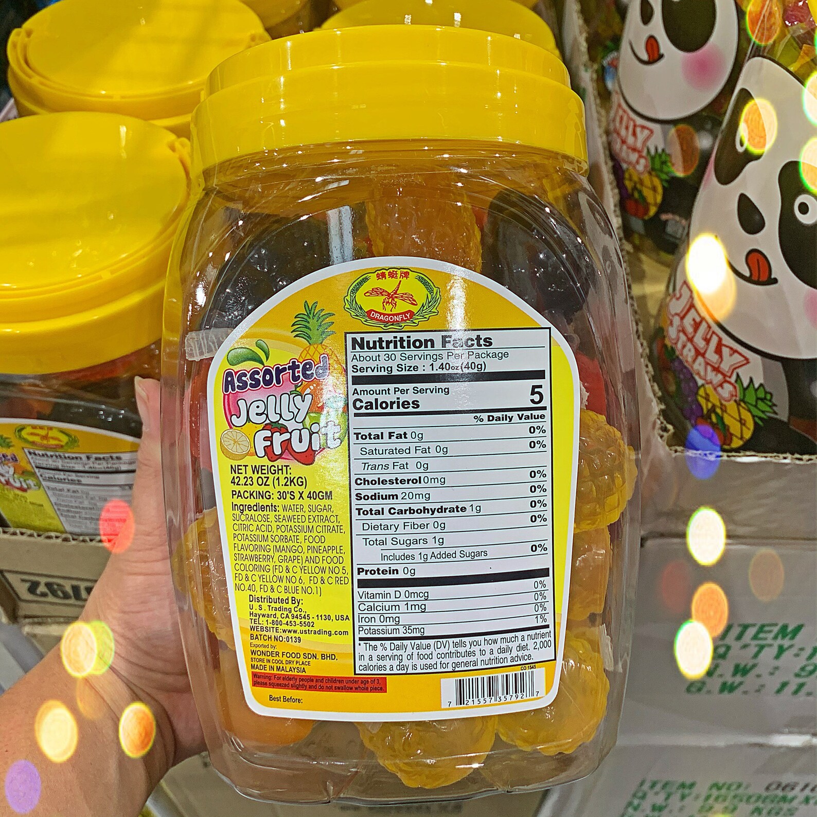 Large Jar Tik Tok Popping Jelly Candies Jello Shot Fruit | Etsy