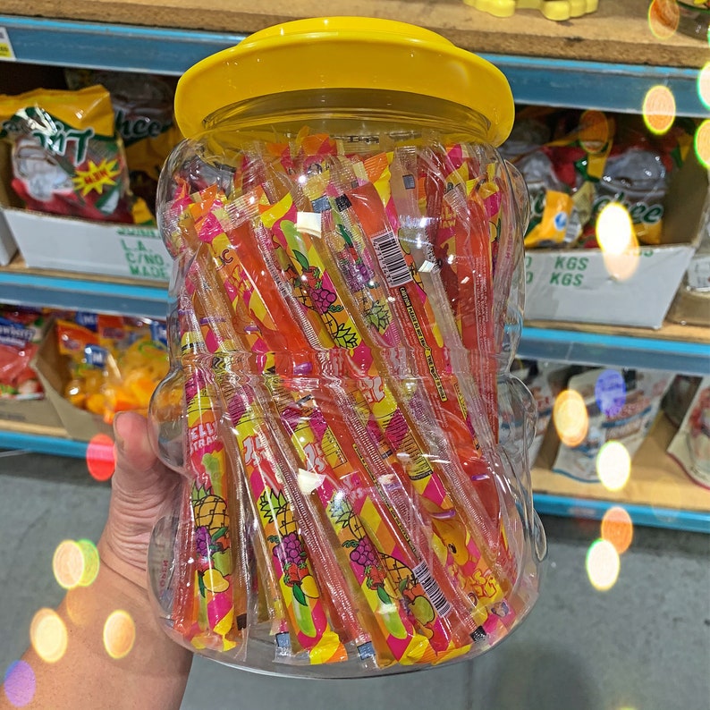Tik Tok Popping Jelly Straws Candies Jello Shot Fruit Shaped Etsy