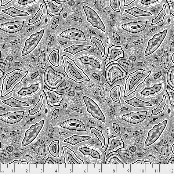 Tula pink für Freigeist Linework Mineral Low Volume Stoff