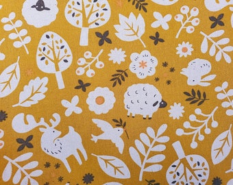 Japanese Fabric - Westex - Scandinavian in Gold