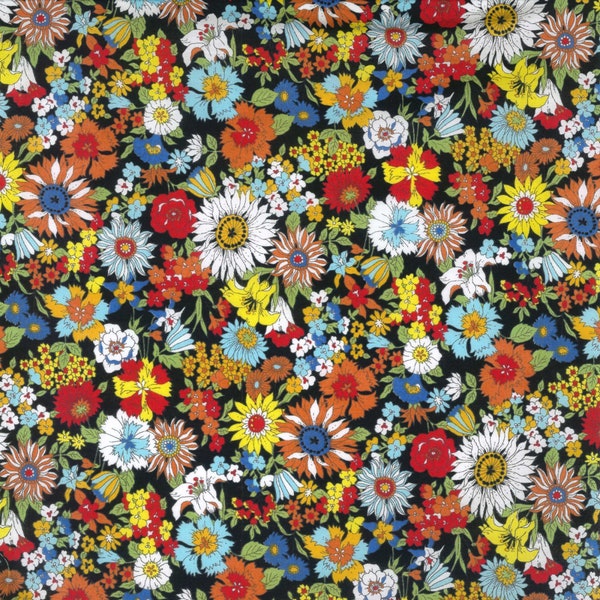 Japanese Fabric - Kokka - Flownny 1 - Cotton Lawn