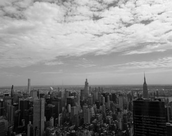 ON SALE - Digital Print City View #2 (B&W)