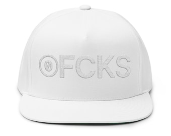 Zero FCKS Unisex Flat Bill Hat