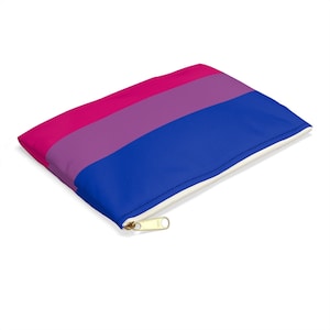 Bisexual Flag Accessory Pouch, LGBTQ Pride Gifts