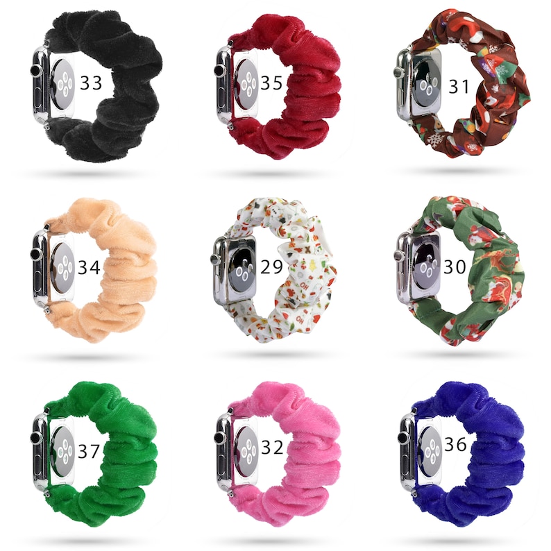 Scrunchies Watch Strap for Apple Watch Band 44 Mm 40 Mm 42 Etsy