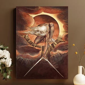 Ancient of Days Print, William Blake, Grand Architect, Demiurge Mystical Art, Premium Print on Museum Paper