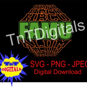 HBCU-ALUM-FAMU, Digital Download, Svg, Jpeg, Png - Etsy