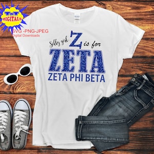 Z wie Zeta, Zeta Phi Schwesternschaft, Silhouette, Cricut, SVG, JPEG, PNG digitale Downloaddatei