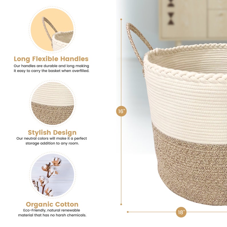 XL Laundry Basket Laundry Hamper 18x18x16 Multiuse Etsy