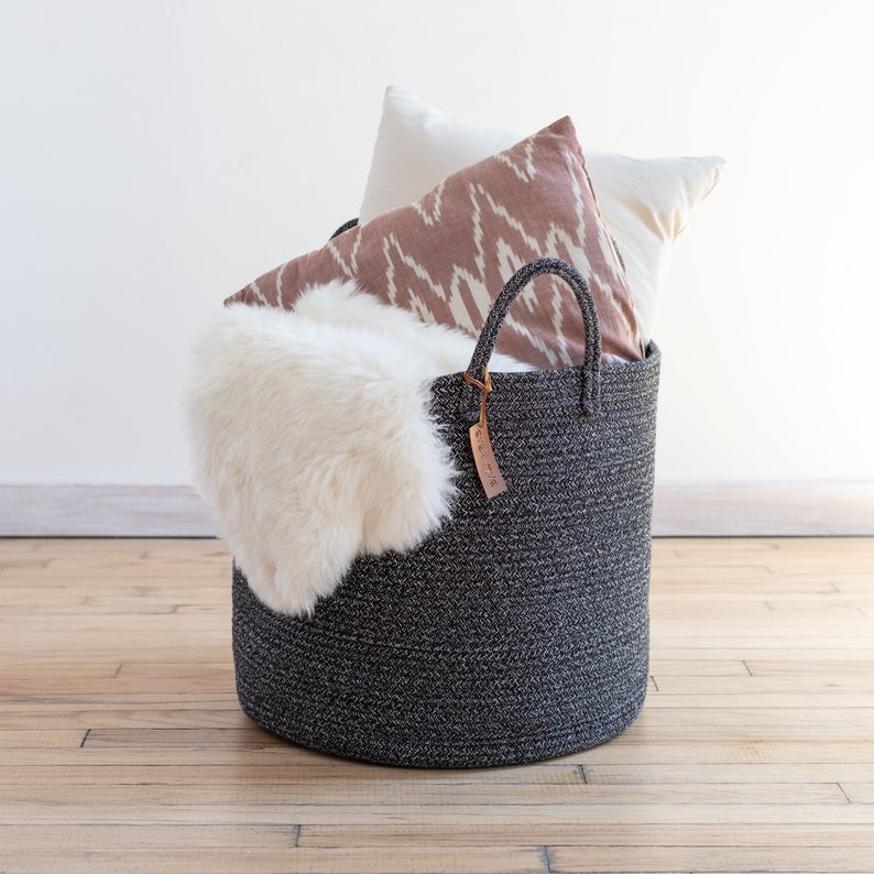 XL Premium Laundry Basket 18x18x16 Black Etsy