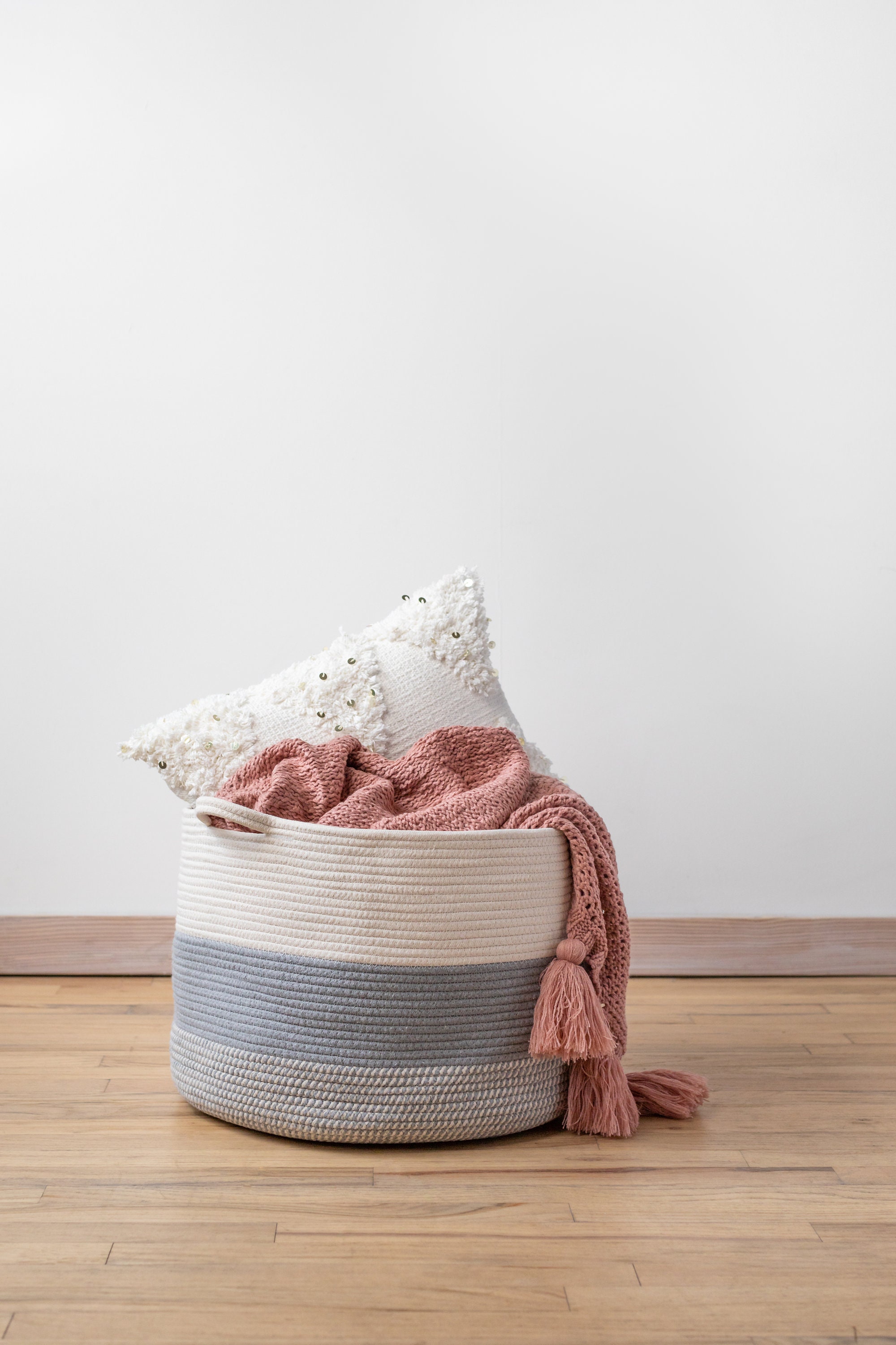 CESTA de lavandería XL Cesta de lavandería 18x18x16 Cesta | Etsy