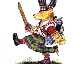 Ein Teddybär des Schwarzen Wachregiments, 1815.