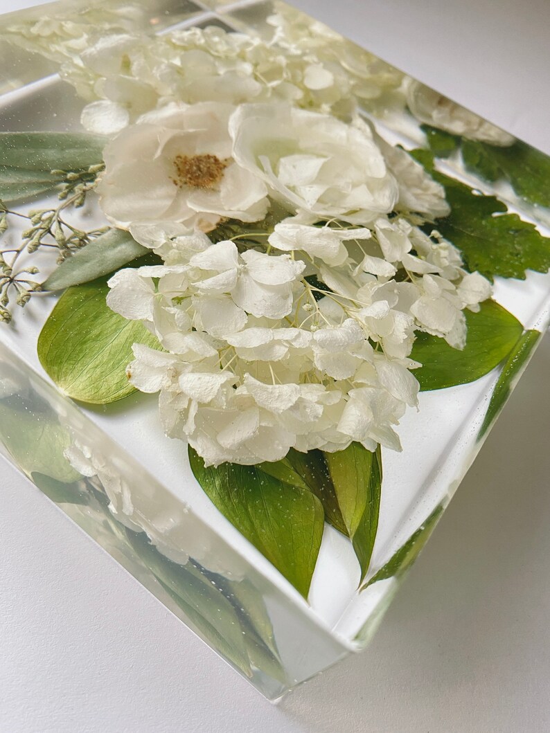 CUSTOM Square Floral Preservation Block