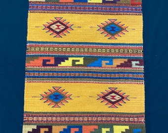 Zapotec Rug, Diamonds/Grecas from Mitla