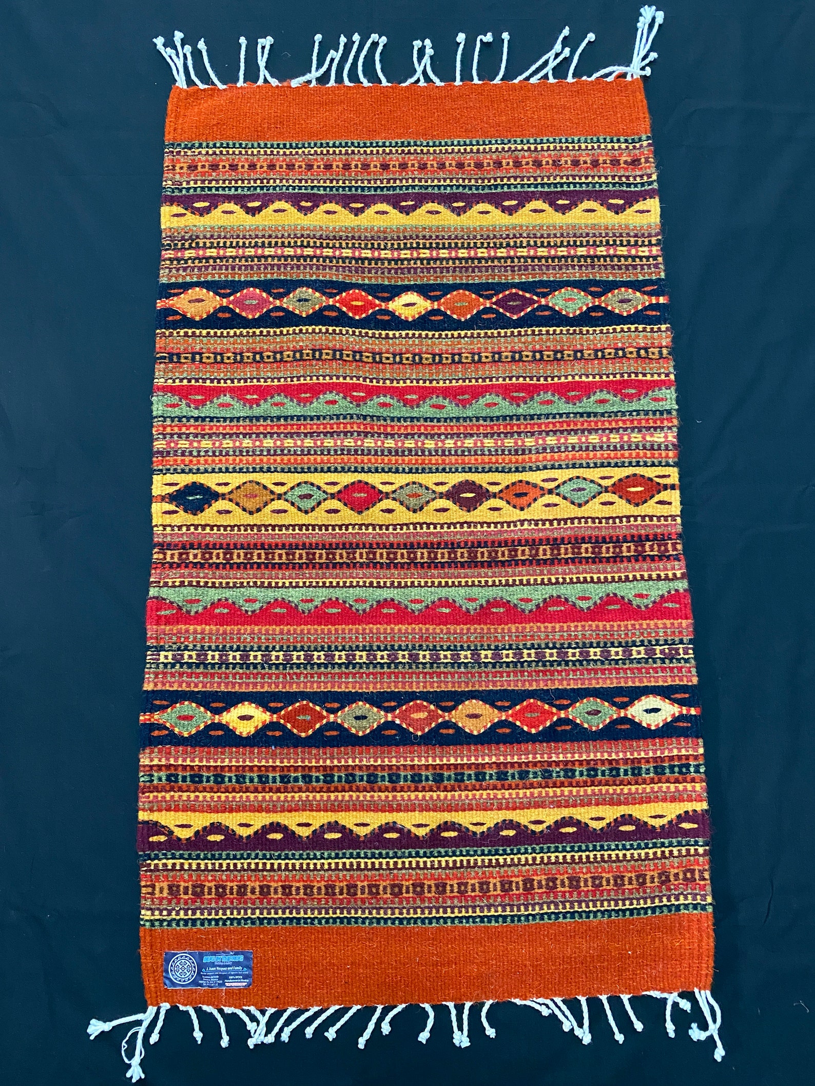 Zapotec Rug, Traditional Zapotec Design Etsy