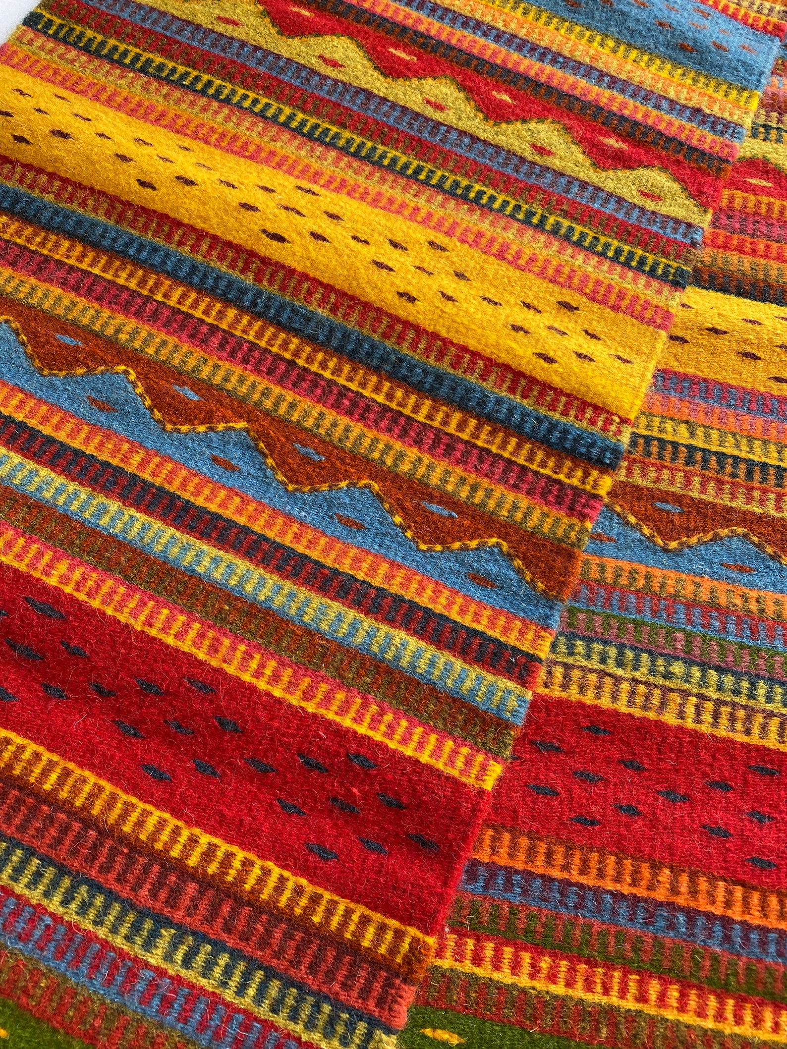 Zapotec Rug Mountains Runner Etsy