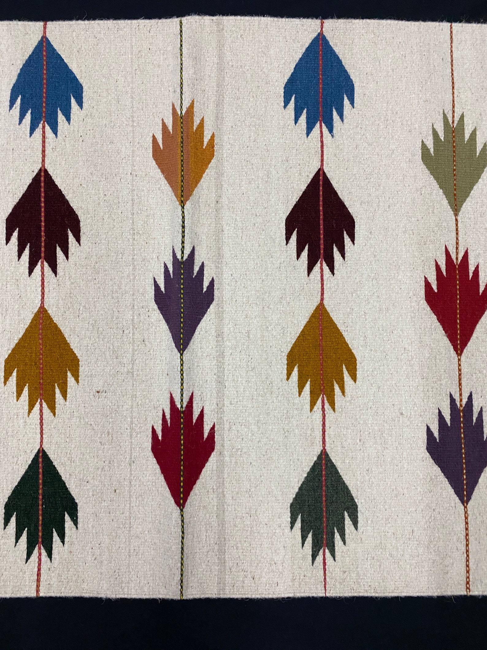 Zapotec Rug Symbol of Corn Etsy