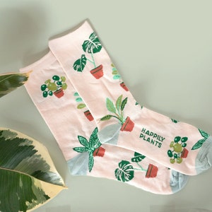 Plant Mom Socks , Plant Socks , Houseplant , Cactus Socks , Plant Gift , Plant Lover Gift , Plant Lady , Plant socks , Crazy Plant Lady
