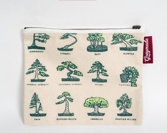 Bonsai Pouch | High Quality Canvas Make Up Bag • Dopp Kit • Plant Mom Gifts