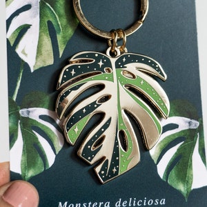 Variegated Monstera Thai Constellation Lapel Pin, Plant Gifts, Monstera Albo variegated, House Plant Mom Gift, Plant Lover