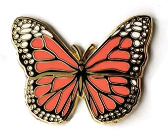 Monarch Butterfly Brooch Pin • Hard Enamel Lapel Pin • Butterfly Gifts • Mother's Day Gifts