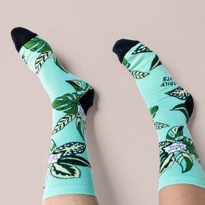 Plant Mom Socks Plant Socks , Houseplant Plant Gift , Plant Lover Gift , Plant Lady , Gardener Gift, Crazy Plant Lady image 8