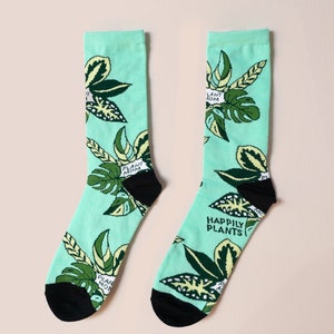 Plant Mom Socks Plant Socks , Houseplant Plant Gift , Plant Lover Gift , Plant Lady , Gardener Gift, Crazy Plant Lady image 9