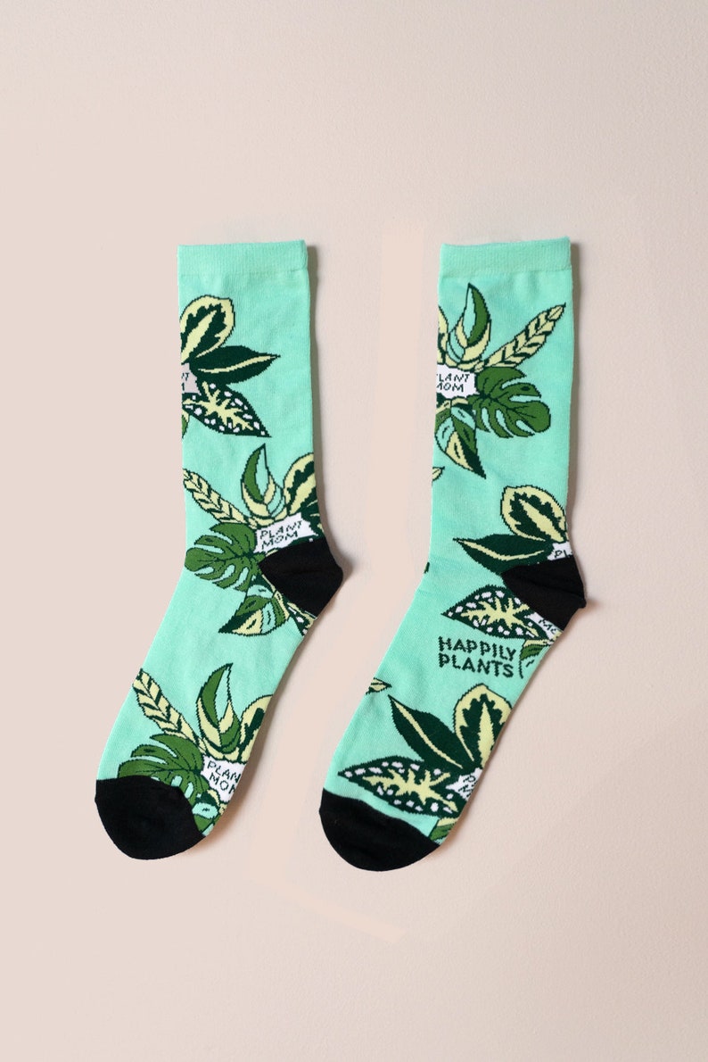 Plant Mom Socks Plant Socks , Houseplant Plant Gift , Plant Lover Gift , Plant Lady , Gardener Gift, Crazy Plant Lady image 9