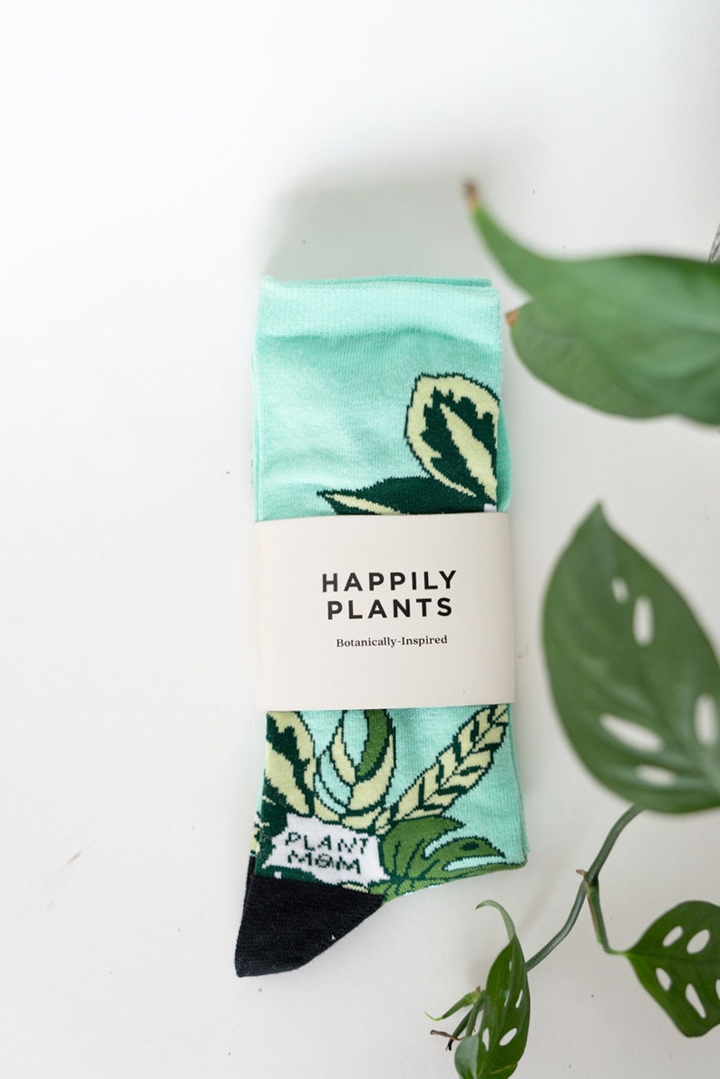 Plant Mom Socks Plant Socks , Houseplant Plant Gift , Plant Lover Gift , Plant Lady , Gardener Gift, Crazy Plant Lady image 6